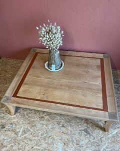 Table basse merisier